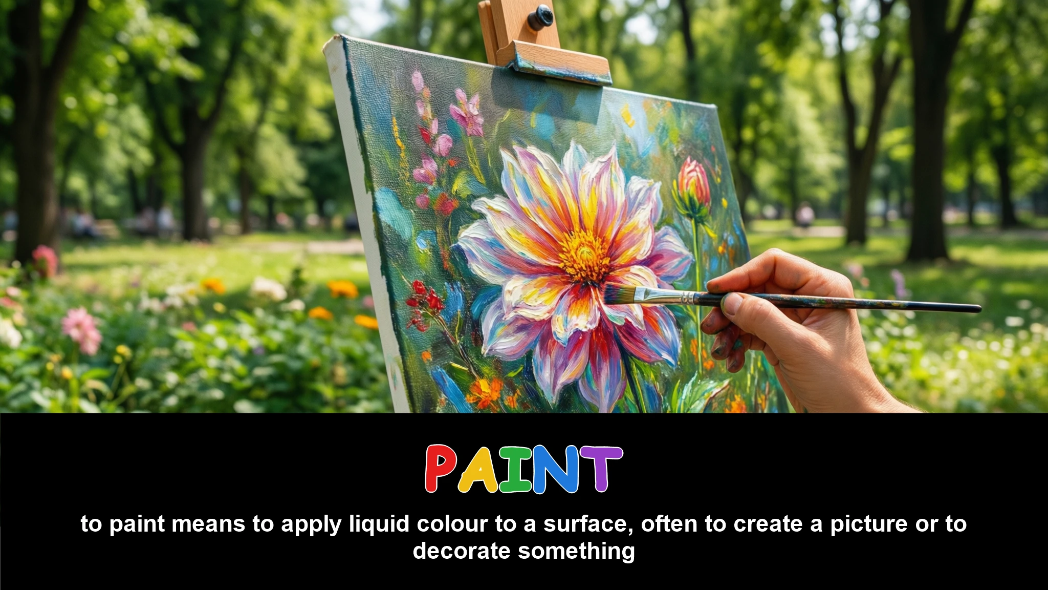 English Illustration for paint